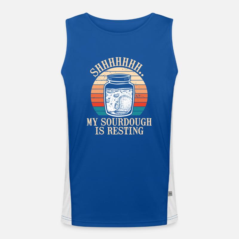 Mein Sauerteig Ruht sich aus Funktionelles Kontrast-Tank Top für Männer 
