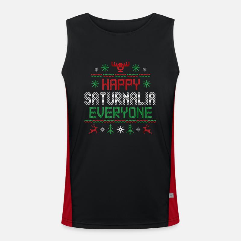 Saturnalia Funktionelles Kontrast-Tank Top für Männer 
