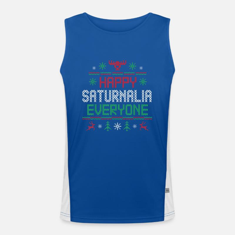 Saturnalia Funktionelles Kontrast-Tank Top für Männer 