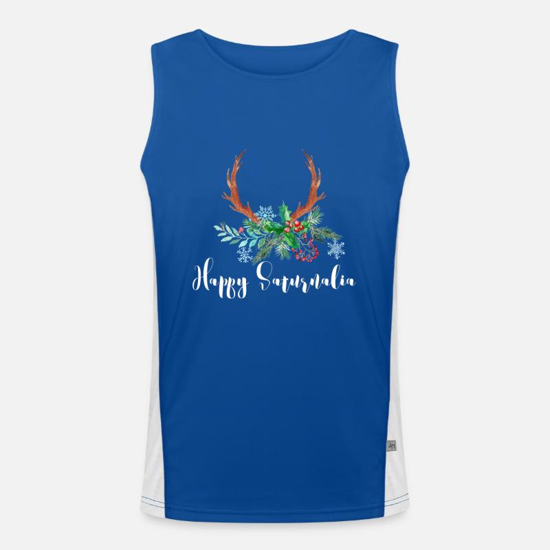 Saturnalia Funktionelles Kontrast-Tank Top für Männer 