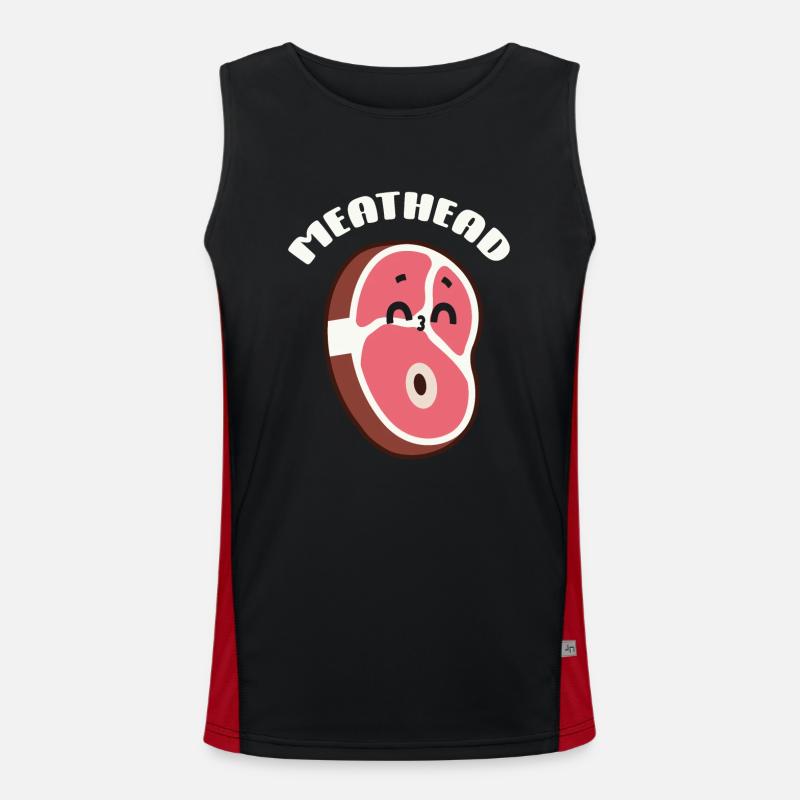 Steak Funktionelles Kontrast-Tank Top für Männer 
