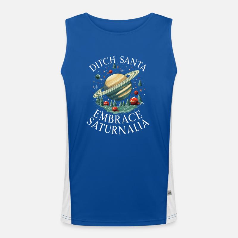 Saturnalien-wunder Das Antike Rom Und Julius Cäsar Funktionelles Kontrast-Tank Top für Männer 