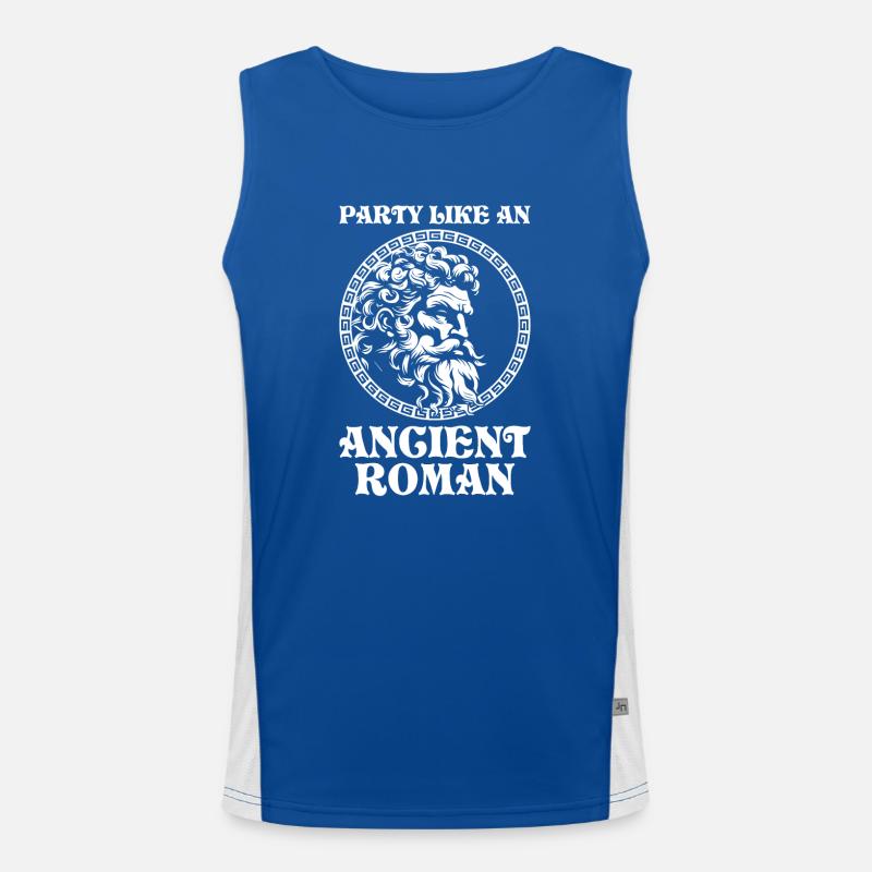 Saturnalien-wunder Das Antike Rom Und Julius Cäsar Funktionelles Kontrast-Tank Top für Männer 
