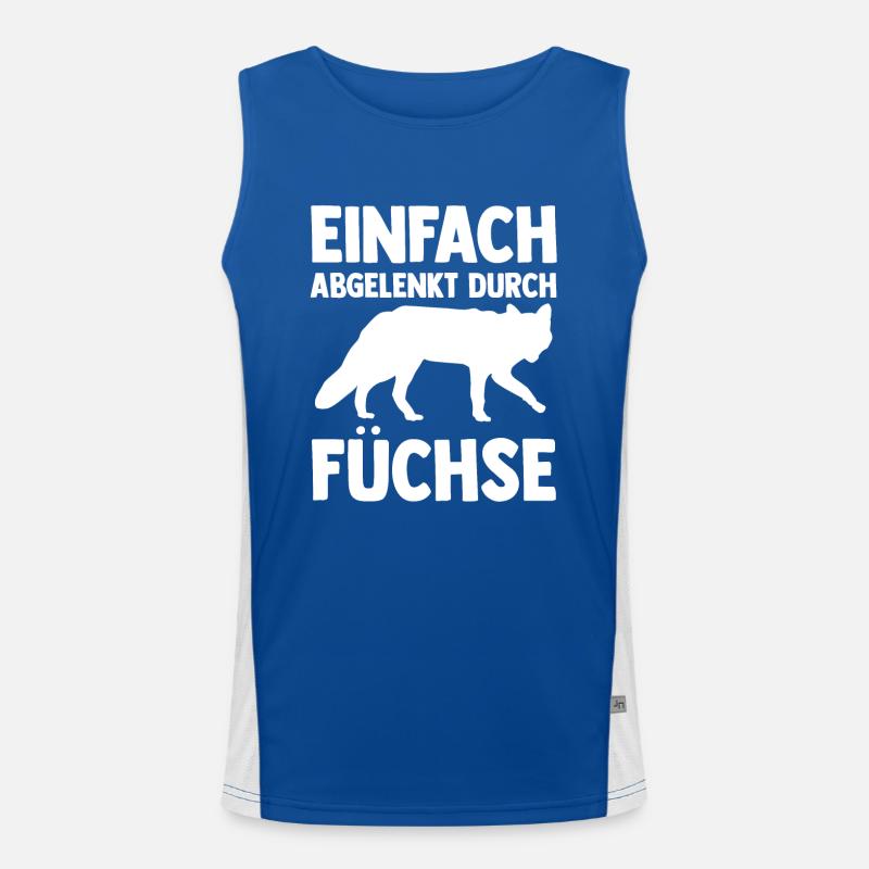 Fuchs Funktionelles Kontrast-Tank Top für Männer 