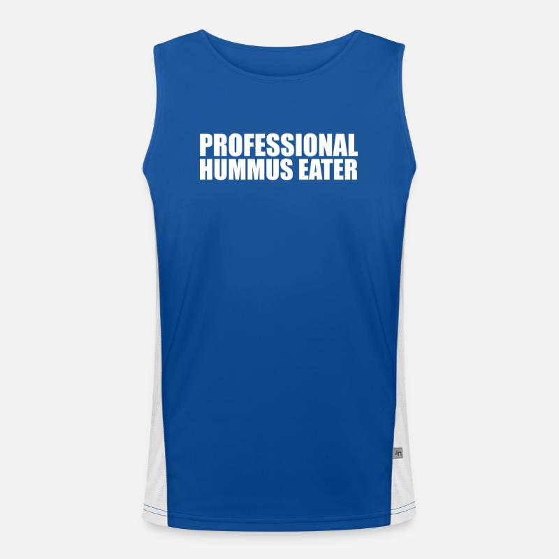 Hummus Funktionelles Kontrast-Tank Top für Männer 