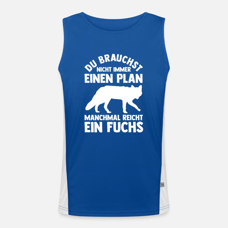 Fuchs Funktionelles Kontrast-Tank Top für Männer 
