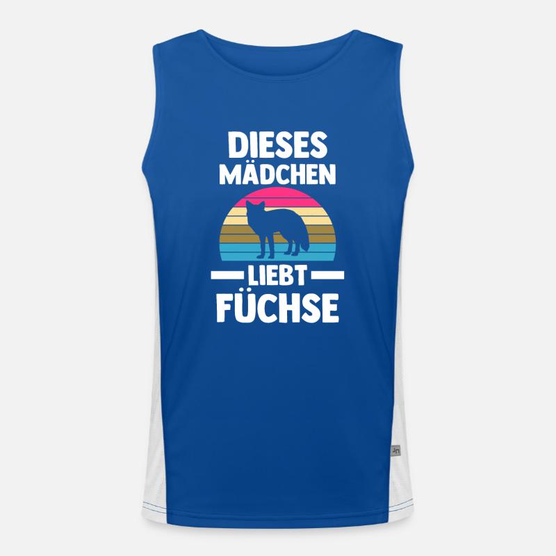 Fuchs Funktionelles Kontrast-Tank Top für Männer 