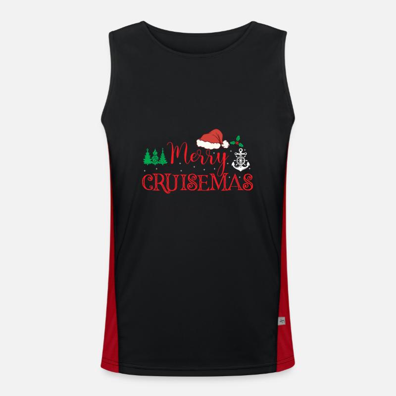 Joyeuse croisière de Noël Débardeur respirant contrasté Homme 