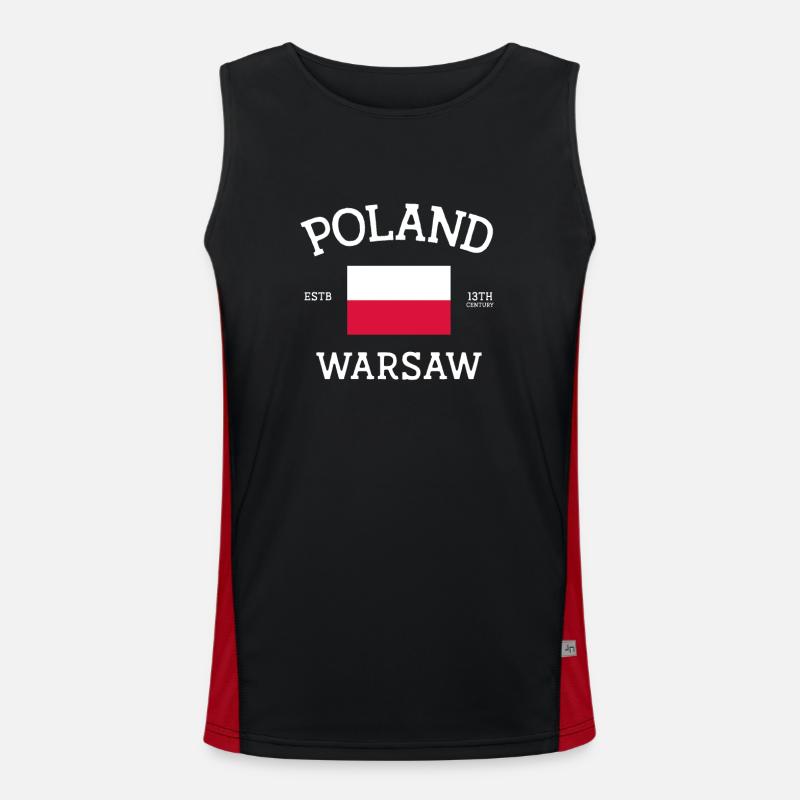 Poland Men's Functional Contrast Tank Top 