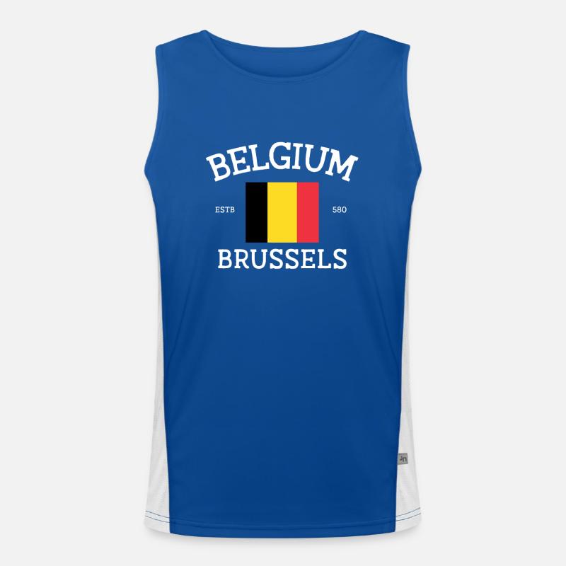 Belgium Men's Functional Contrast Tank Top 