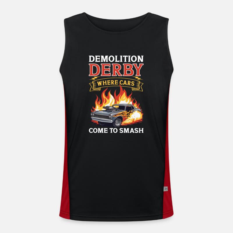 Derby de démonstration Derby de démolition Derby de démolition Débardeur respirant contrasté Homme 