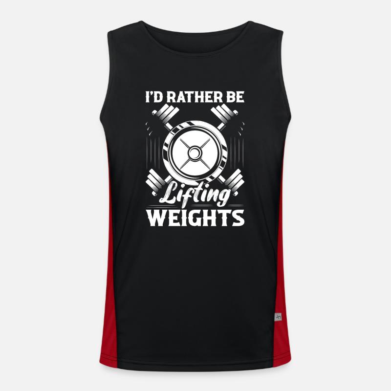 Lifting Weights Workout Training Weight Lifting Men's Functional Contrast Tank Top 