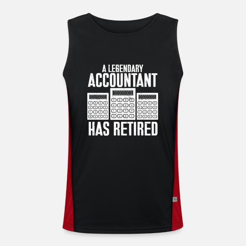 Rente Buchhalter Cpa Buchhaltung Buchhalter Funktionelles Kontrast-Tank Top für Männer 