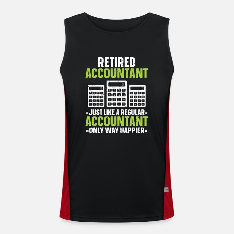 Comptable des régimes de retraite CPA Comptable comptable Débardeur respirant contrasté Homme 