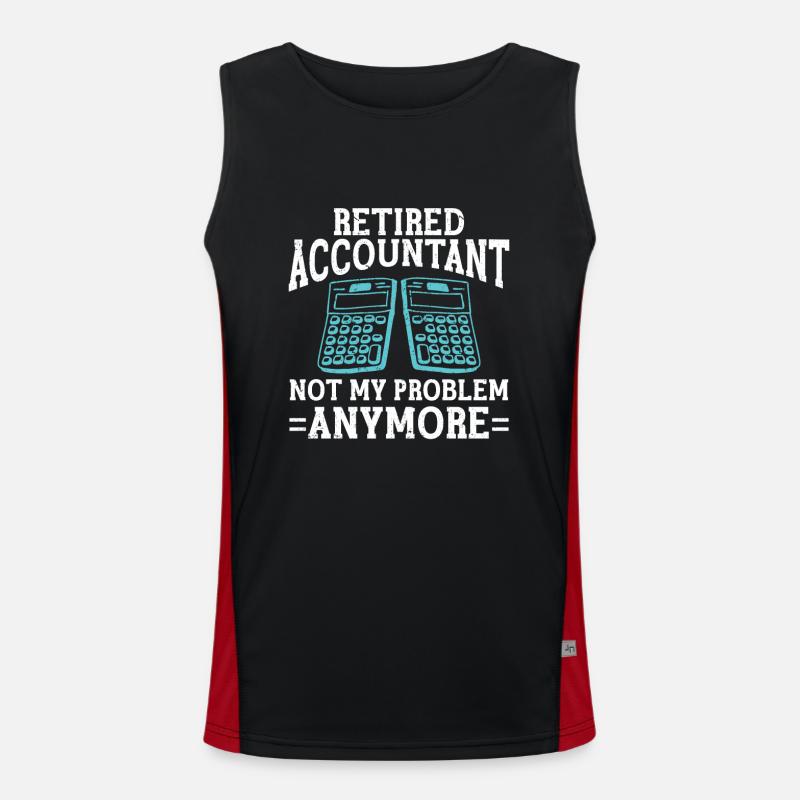 Comptable des régimes de retraite CPA Comptable comptable Débardeur respirant contrasté Homme 