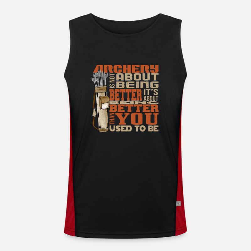 Bogenschießen Funktionelles Kontrast-Tank Top für Männer 