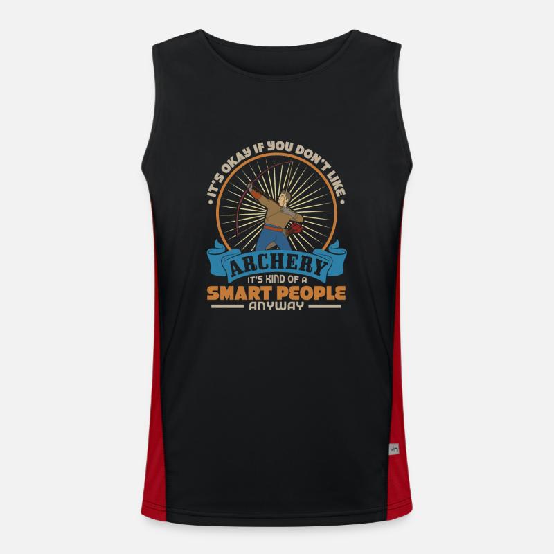 Bogenschießen Funktionelles Kontrast-Tank Top für Männer 