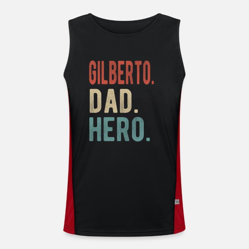 Gilberto Papa Held Funktionelles Kontrast-Tank Top für Männer 