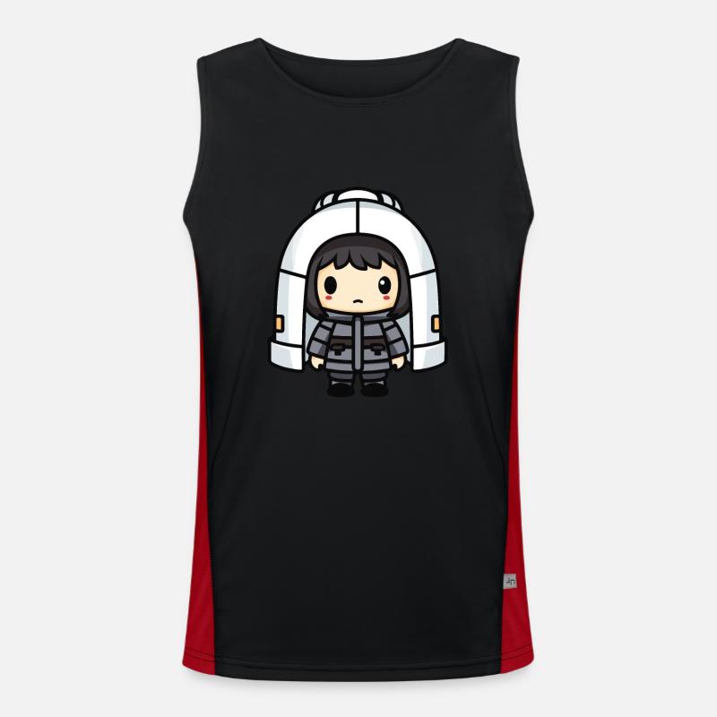 Iglu Eskimo Winter Comic Funktionelles Kontrast-Tank Top für Männer 