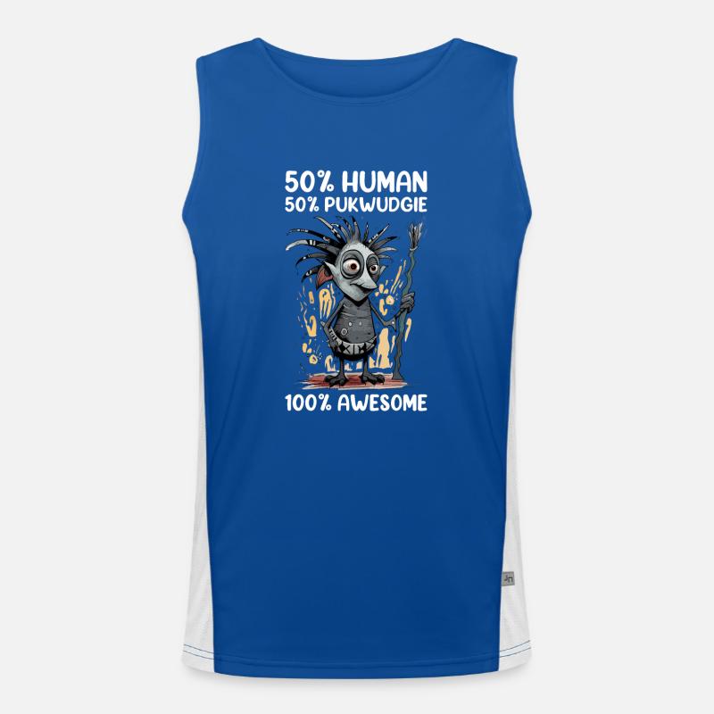 Pukwudgie Kryptide Folklore Mythen Kryptozoologe Funktionelles Kontrast-Tank Top für Männer 