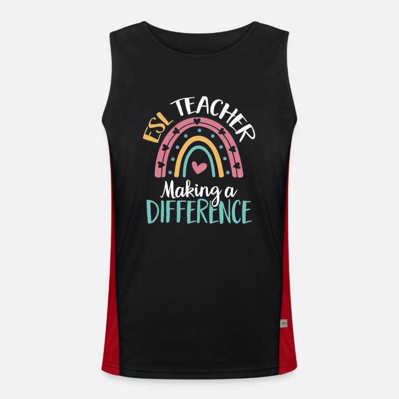 Professeur d’anglais langue seconde langue étrangère Débardeur respirant contrasté Homme 