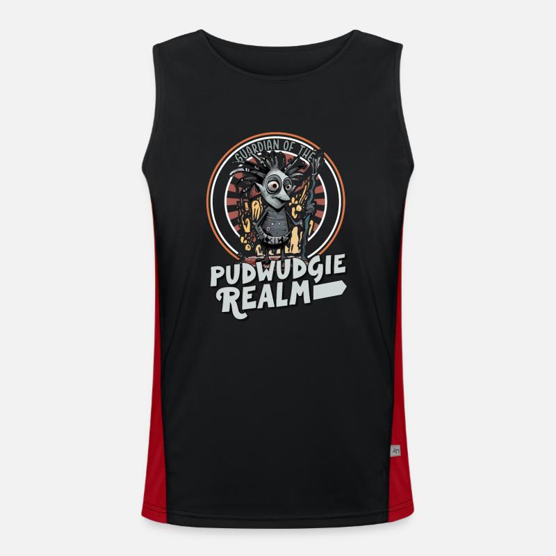 Pukwudgie, Cryptid, Folklore, Myths, Cryptozoologist Men's Functional Contrast Tank Top 