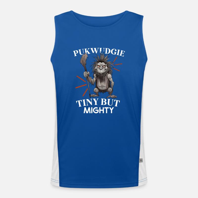 Pukwudgie Kryptide Folklore Mythen Kryptozoologe Funktionelles Kontrast-Tank Top für Männer 