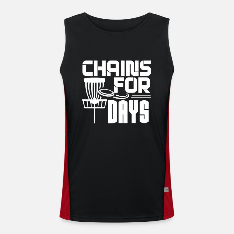 Disc Golf Disc Golf Chains For Days Men's Functional Contrast Tank Top 