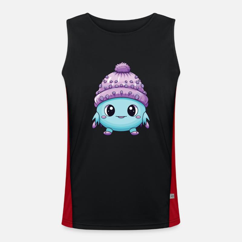 Cold Winter Virus Comic Men's Functional Contrast Tank Top 