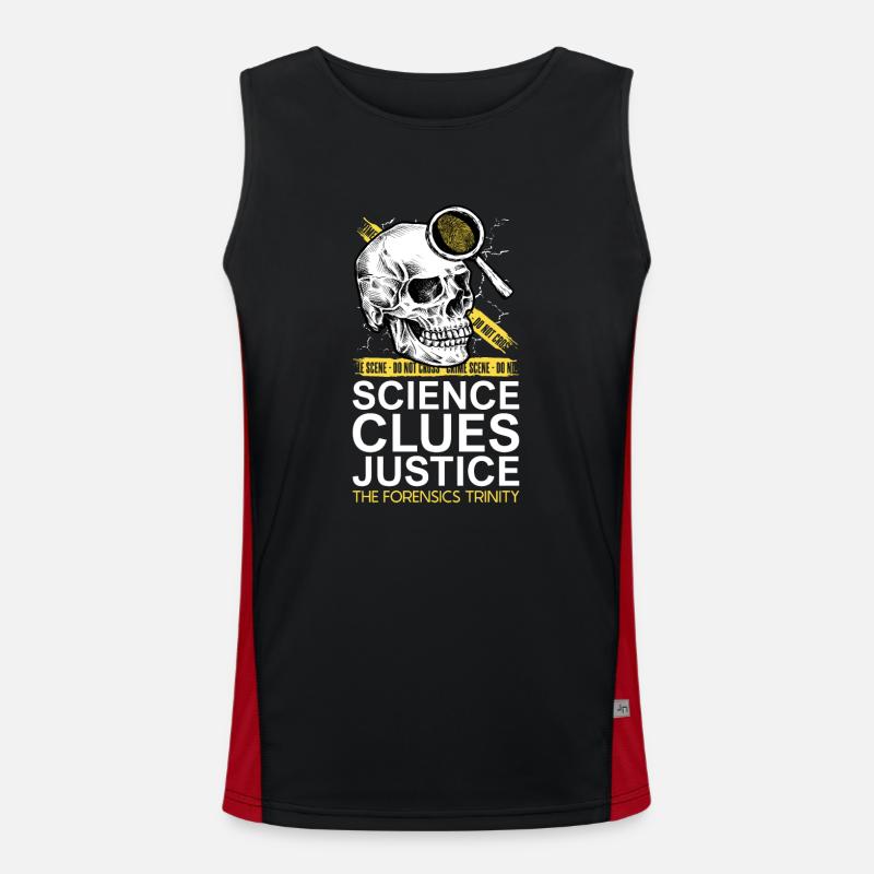 Pathologist, Forensic Expert, Crime Scene Analyst Men's Functional Contrast Tank Top 