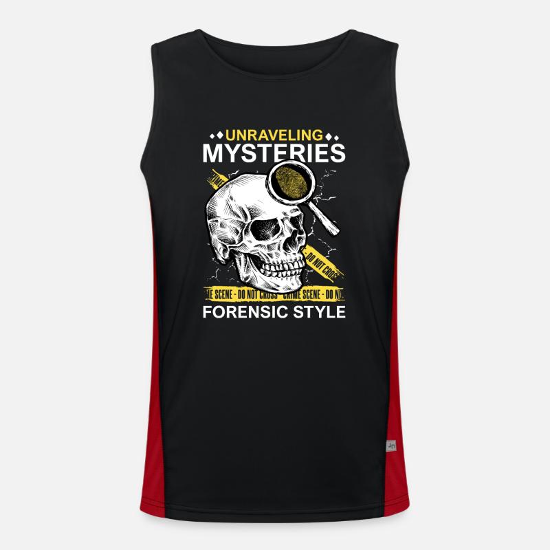 Pathologist, Forensic Expert, Crime Scene Analyst Men's Functional Contrast Tank Top 
