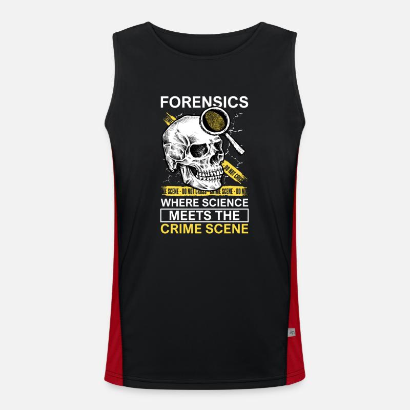 Pathologe, Forensik-experte, Tatortanalytiker Funktionelles Kontrast-Tank Top für Männer 