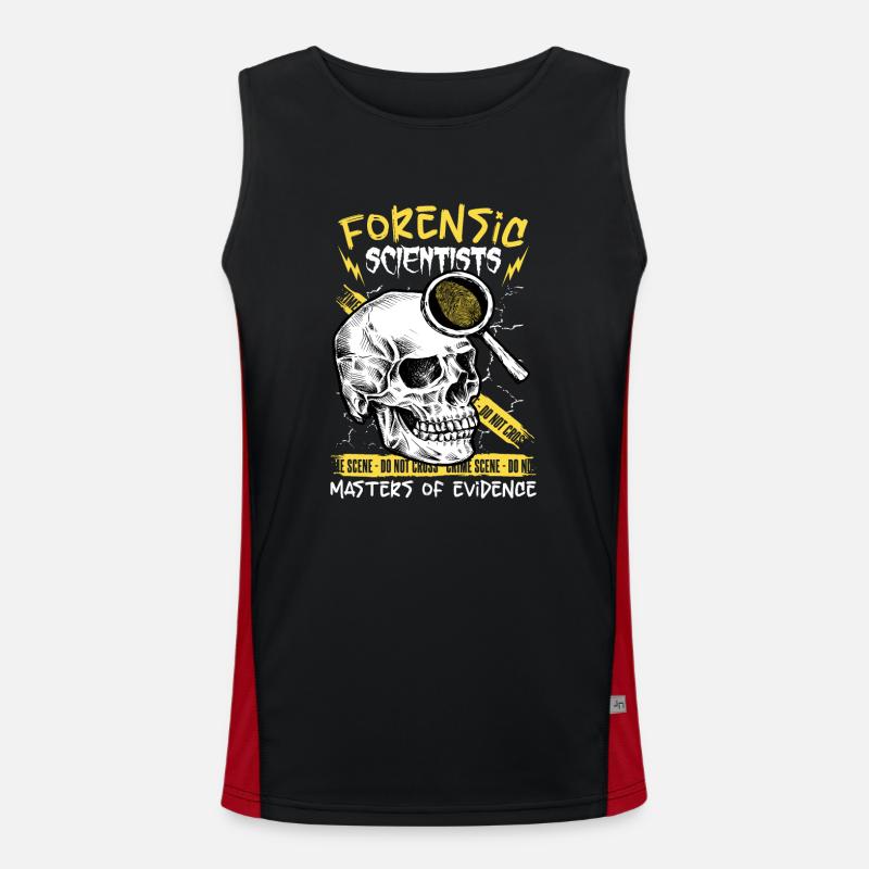 Pathologist, Forensic Expert, Crime Scene Analyst Men's Functional Contrast Tank Top 