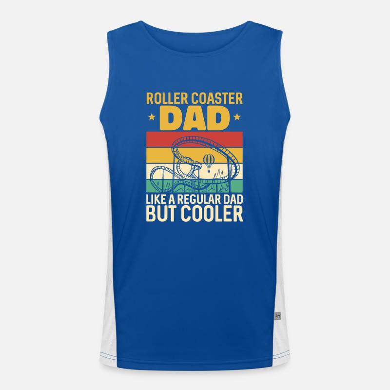 Achterbahn Rollercoaster Freizeitpark Funktionelles Kontrast-Tank Top für Männer 