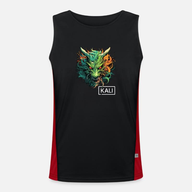 Kali Linux Dragon Design pour les testeurs de Débardeur respirant contrasté Homme 