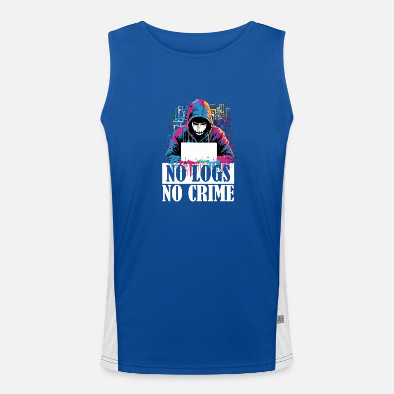 Ethical Hacker's Code: Keine Protokolle, kein Funktionelles Kontrast-Tank Top für Männer 