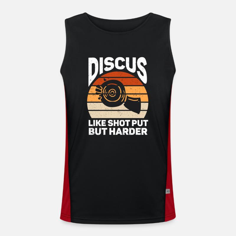 Discus thrower Athletics Disc throw Men's Functional Contrast Tank Top 