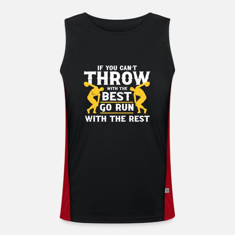 Discus thrower Athletics Disc throw Men's Functional Contrast Tank Top 