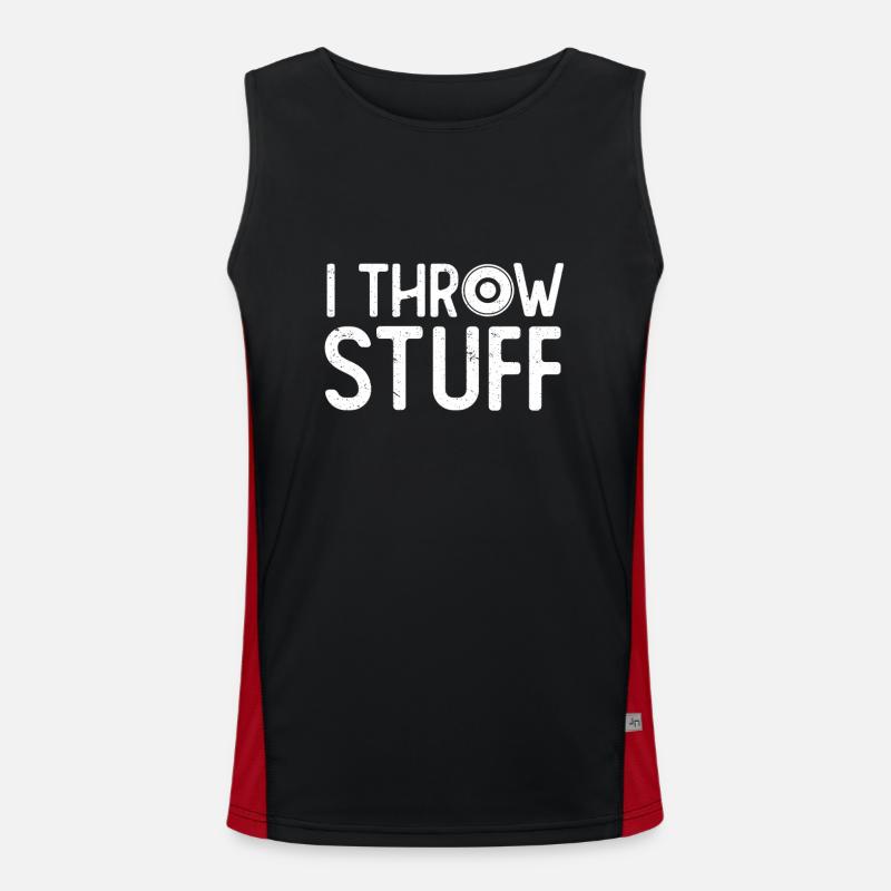Discus thrower Athletics Disc throw Men's Functional Contrast Tank Top 