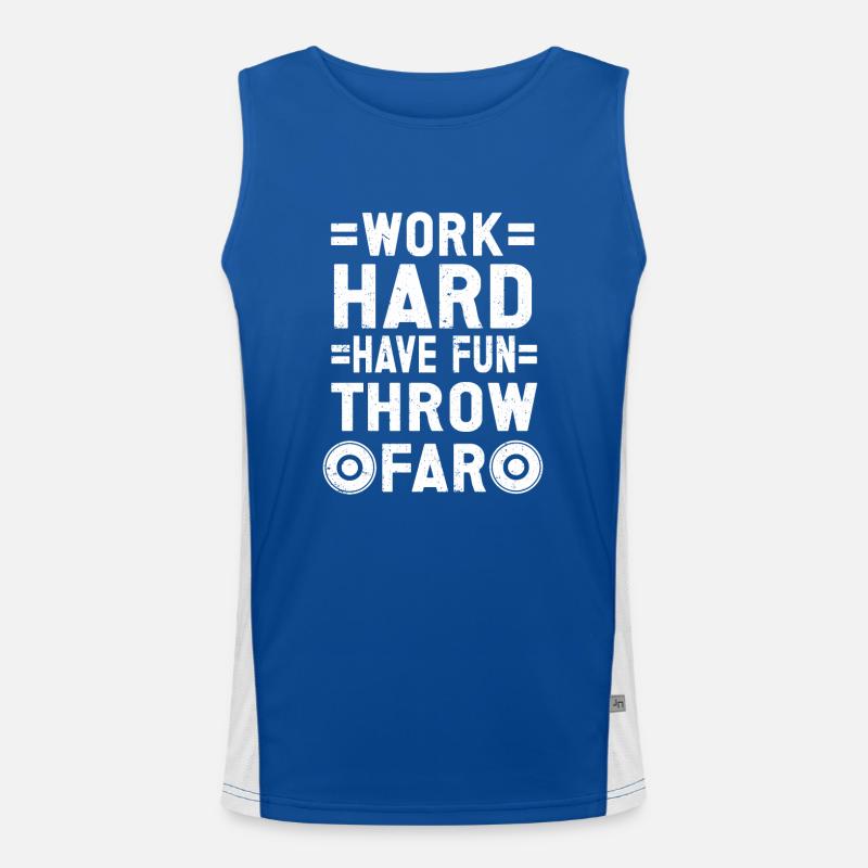 Discus thrower Athletics Disc throw Men's Functional Contrast Tank Top 