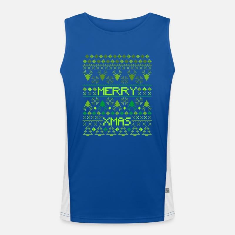 Der hässliche Weihnachtspullover :-) Funktionelles Kontrast-Tank Top für Männer 