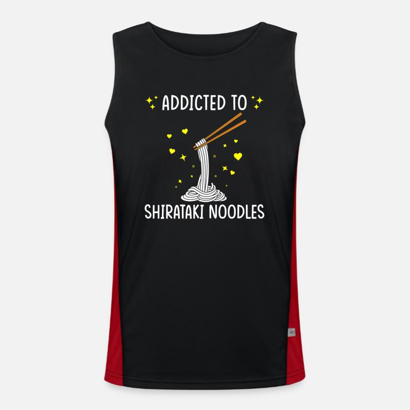 Shiritaki Nudeln Funktionelles Kontrast-Tank Top für Männer 