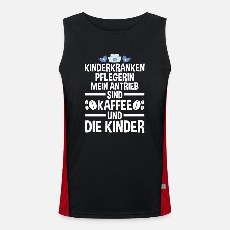 Pfleger Pflegekraft Kinderkrankenpflegerin Funktionelles Kontrast-Tank Top für Männer 