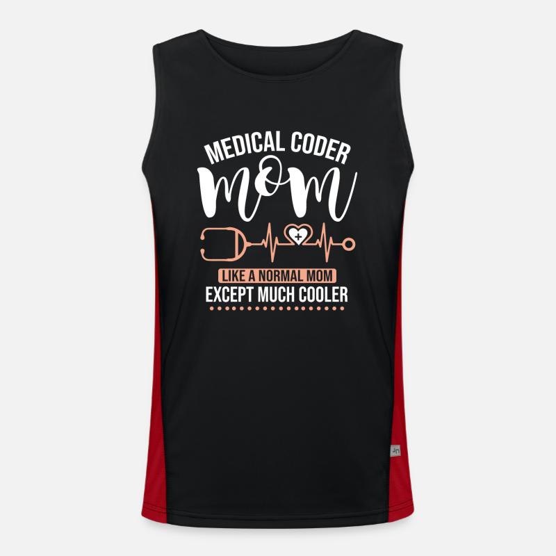 Medical Coder Coding Specialist Men's Functional Contrast Tank Top 