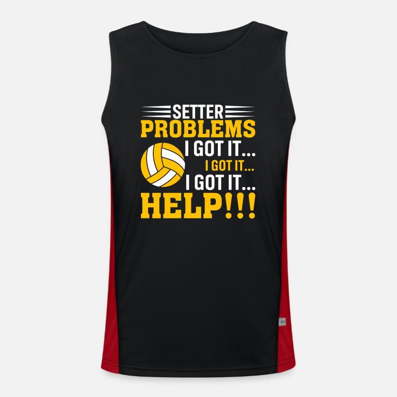 Setter problems I have it... I've got it... Help! Men's Functional Contrast Tank Top 