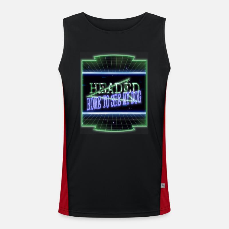 beagle owner gift funny cool statement present Men's Functional Contrast Tank Top 