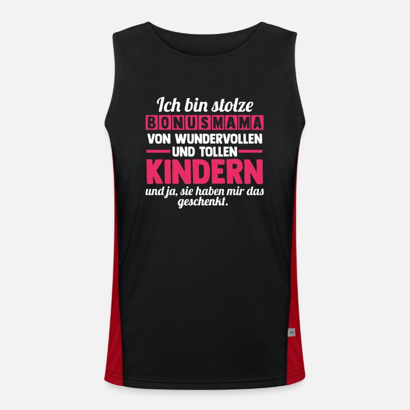 Stiefmutter Stiefmama Bonusmama Funktionelles Kontrast-Tank Top für Männer 