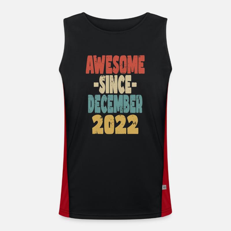 Awesome December 2022 Men's Functional Contrast Tank Top 