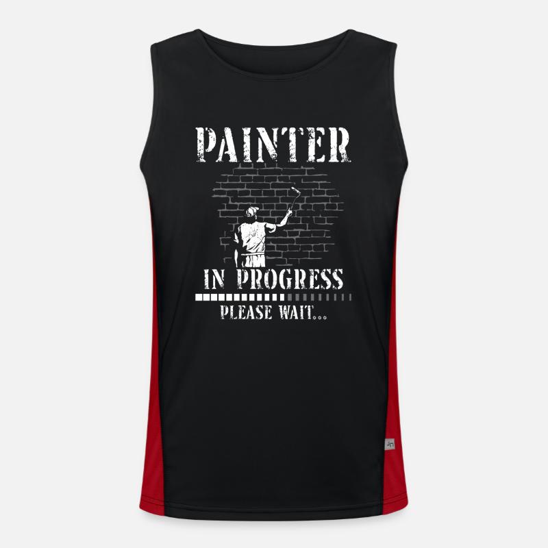House Painter Decorator Painter In Funktionelles Kontrast-Tank Top für Männer 