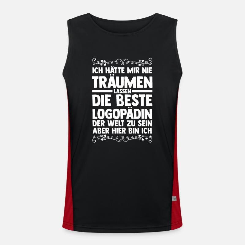 Logopädie Logopädin Funktionelles Kontrast-Tank Top für Männer 